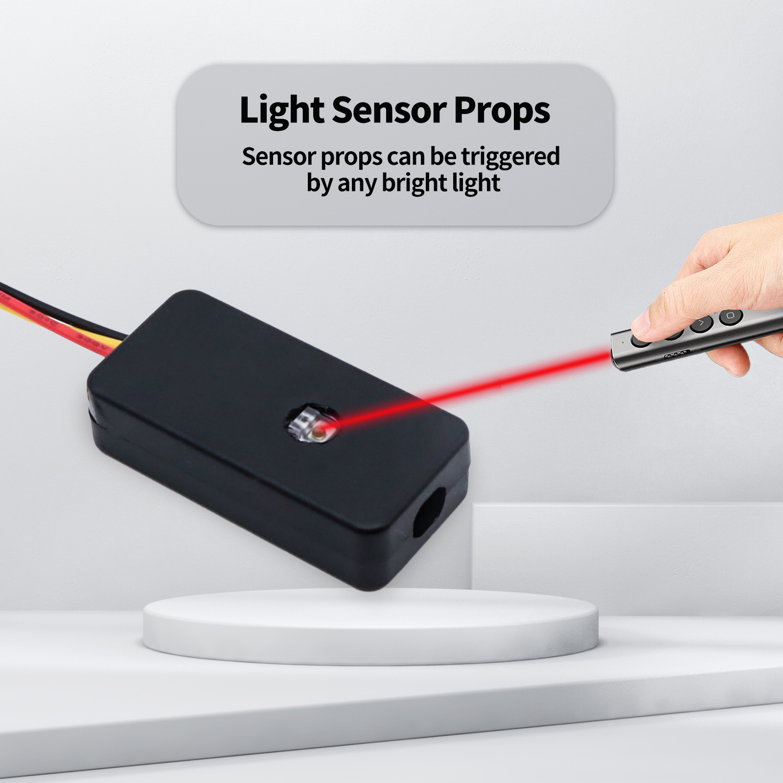 Mysterious Studio Secret Room Escape Game Mechanism Props Electronic Puzzle Real Life shooting the light sensors