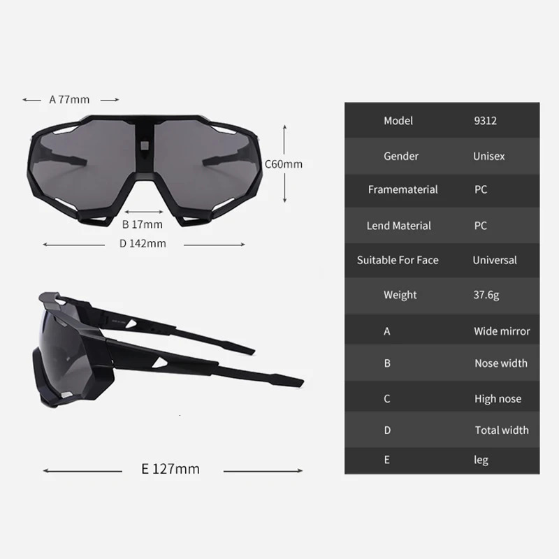 Outdoor Eyewear UV400 Cycling Sunglasses For Men Women Sports Running Fishing Mountain Road Bike Goggles Bicycle Equipment 231206
