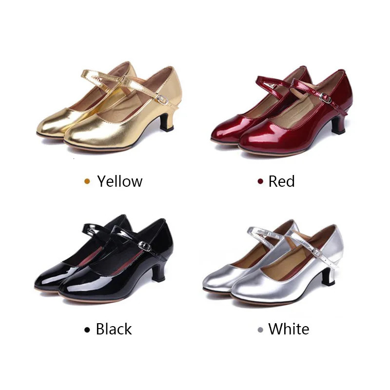 Dance Shoes Woman Close-Toe Lace-Up Latin Dance Shoes Modern International Dance Ballroom Social Dance Heel Height 3.5cm 5.5cm 231205