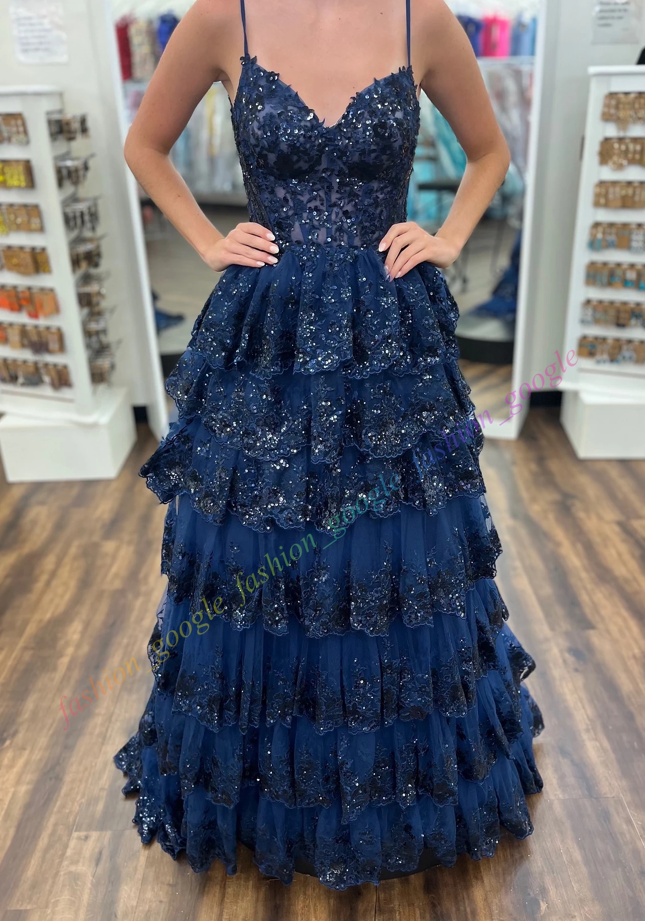 Sparkling Formal Party Dress 2k26 Ruffles Beaded Sequin Skirt Preteen Lady Pageant Showstopper Prom Evening Event Hoco Gala Graduation Dance Gown Cors