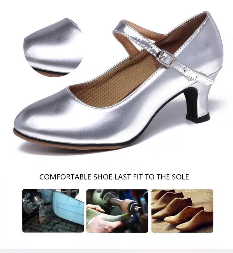 Dance Shoes Woman Close-Toe Lace-Up Latin Dance Shoes Modern International Dance Ballroom Social Dance Heel Height 3.5cm 5.5cm 231205
