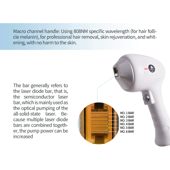 professional 808 nm hair removal laser machine ice titanium diodenlaser machine for spa