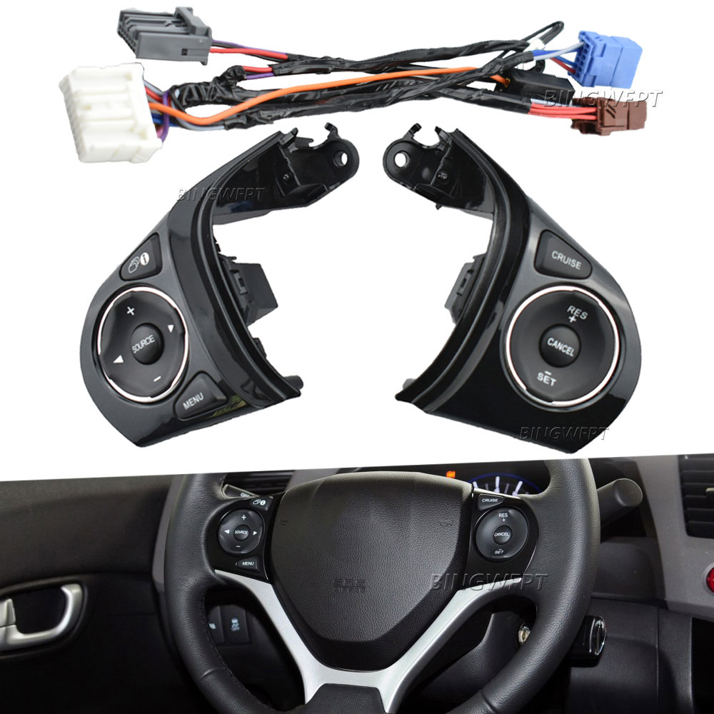 High Quality Steering Wheel Control Switch Cruise Button For Honda Jade Civic 2012 2013 2014 2015 35880-TR6-A01