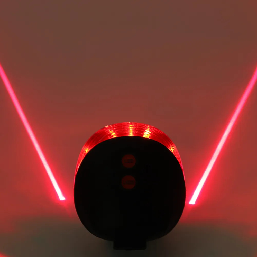 Bike Lights Waterproof Bicycle Cycling Taillights LED Laser Safety Warning Tail Accessories Light 231206