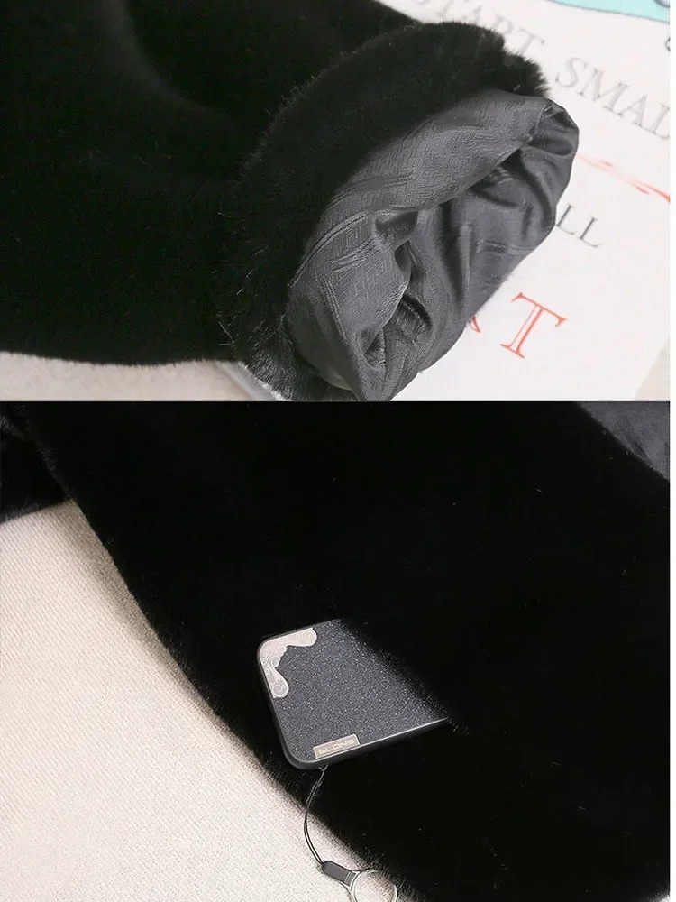 Women's Fur Faux Stylishe Oversized Coat Women Black Zipper Soft Fluffy Lady Short Winter Coats Vintage Elegant Female Jackets Outwear 231205