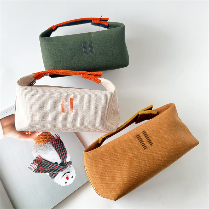 Luxury 2size wash cosmetic Bags Designer bag Mens pouch the tote handbag clutch square makeup Womens Fashion pink nylon wallet canvas Organizer make up toiletry Bag