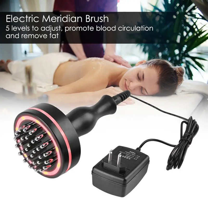 EMS Infrared Electric Guasha Massager Body Shaping Gua Sha Meridian Scraping Brush Face Neck Lifting Lymphatic Dredging Therapy Electro Stimulator