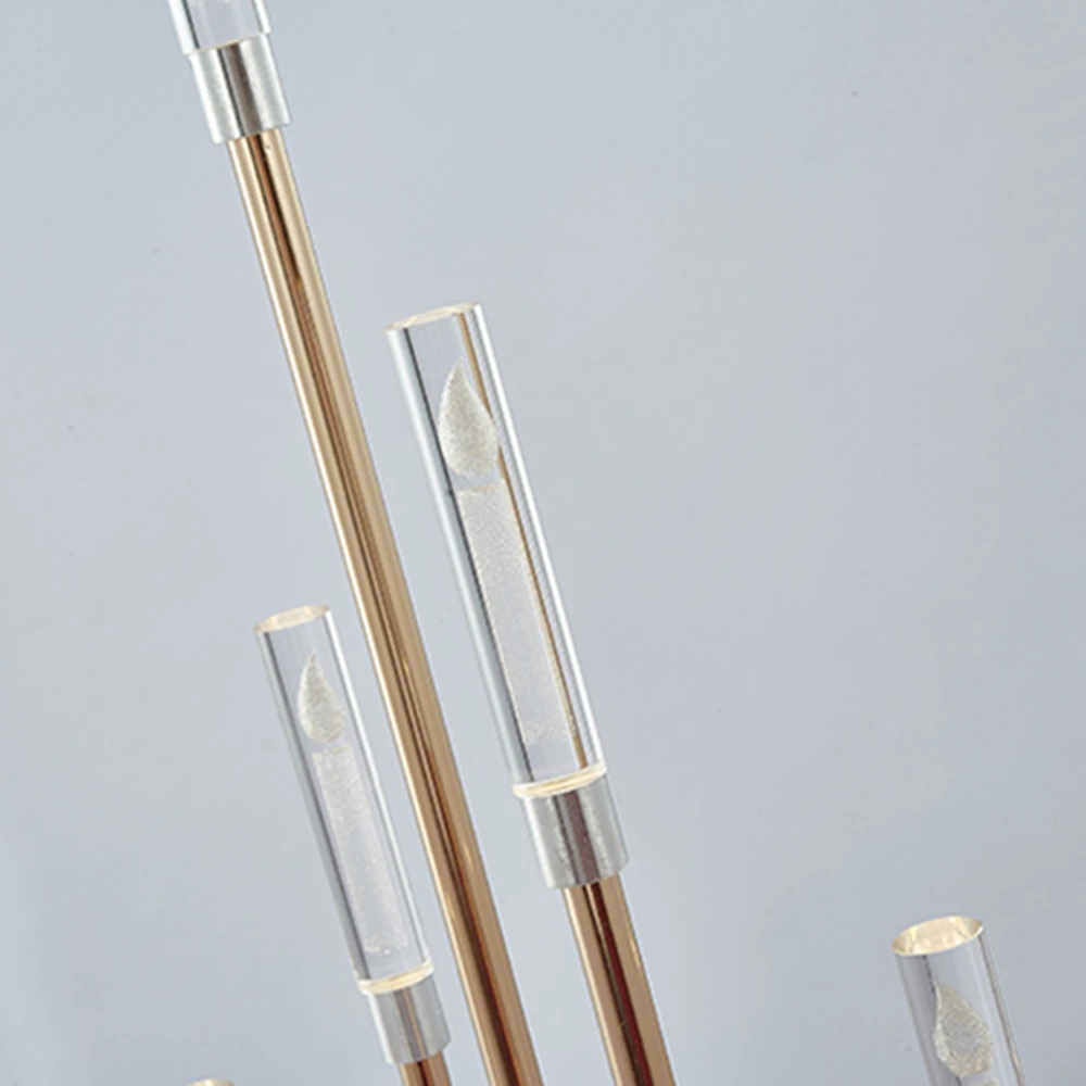 10PCS 8 Heads Metal Candelabra Candle Holders Acrylic Wedding Table Centerpiece Flower Road Lead Candelabrum For Home Decor XJ260305