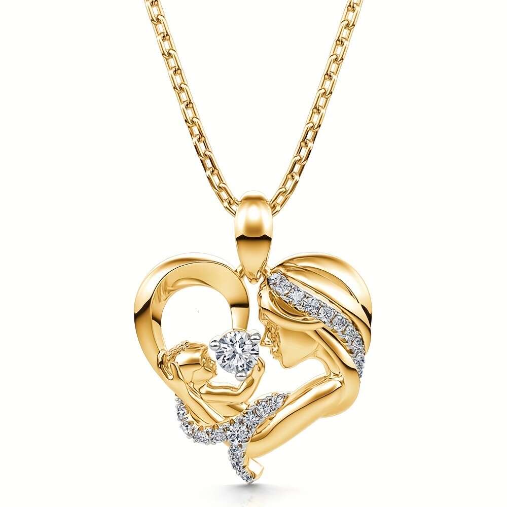 Beautiful Mother Baby Pendant Necklace Charm Women's Jewelry Perfect Gift for Mom