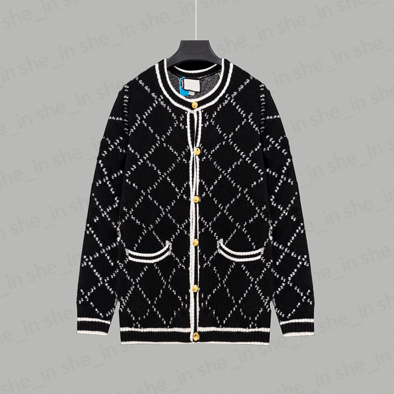 Woman Cardigan Sweater Knitted Sweaters Fashion Knits Wool Jackets Winter Womens Sweatshirts Classic Letters Jacket Tops Clothing S-L