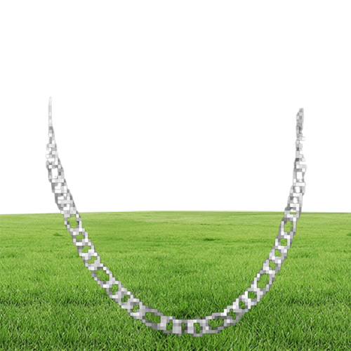 Fashion Jewelry Silver Color 5mm 7mm 9mm Stainless Steel Necklace Figaro Link Chain For Mens Womens SC15 N