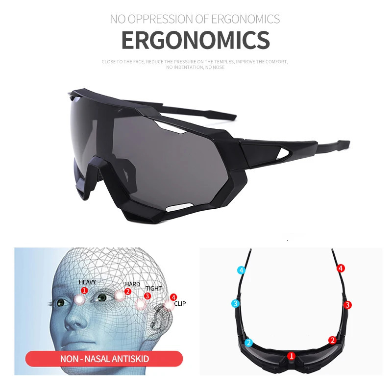 Outdoor Eyewear UV400 Cycling Sunglasses For Men Women Sports Running Fishing Mountain Road Bike Goggles Bicycle Equipment 231206