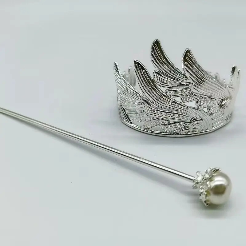 Headwear Hair Accessories Men's Hanfu Crown Chinese Vintage Metal Hairpin Tiara Men's Jewelry Headdress Strand 231207