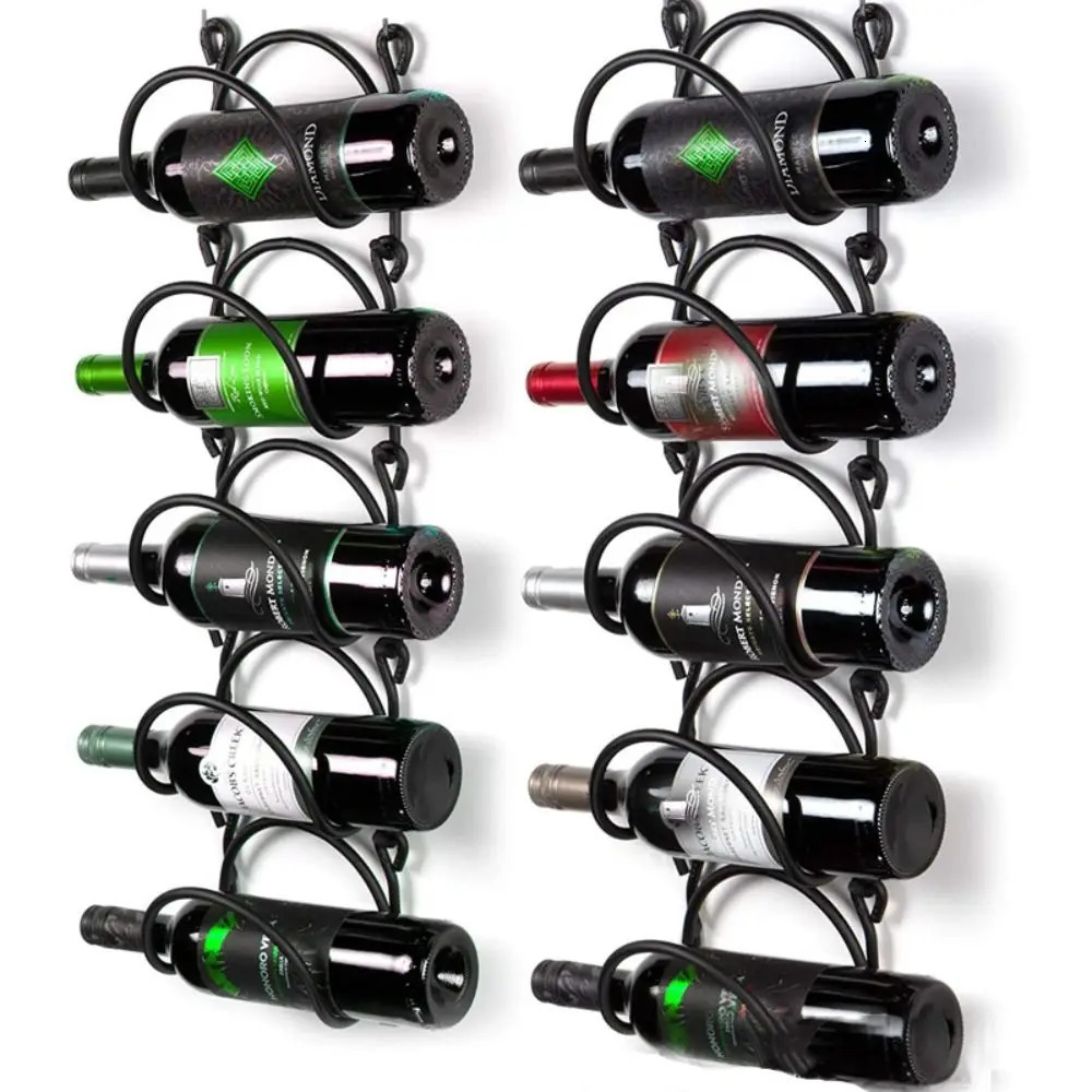Pot Racks Wine Rack Iron Material Towel Bottle Holder for Wall Wall Mounted Organizer Shelf Display 231206