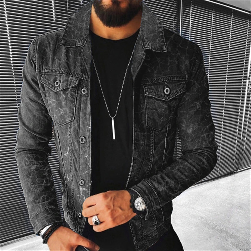 Men's Jackets Denim jacket 2023 Autumn Casual Pure Cotton Slim Fit Street Stylish Motorcycle Jean Jacket Streetwear Men Coats 231207