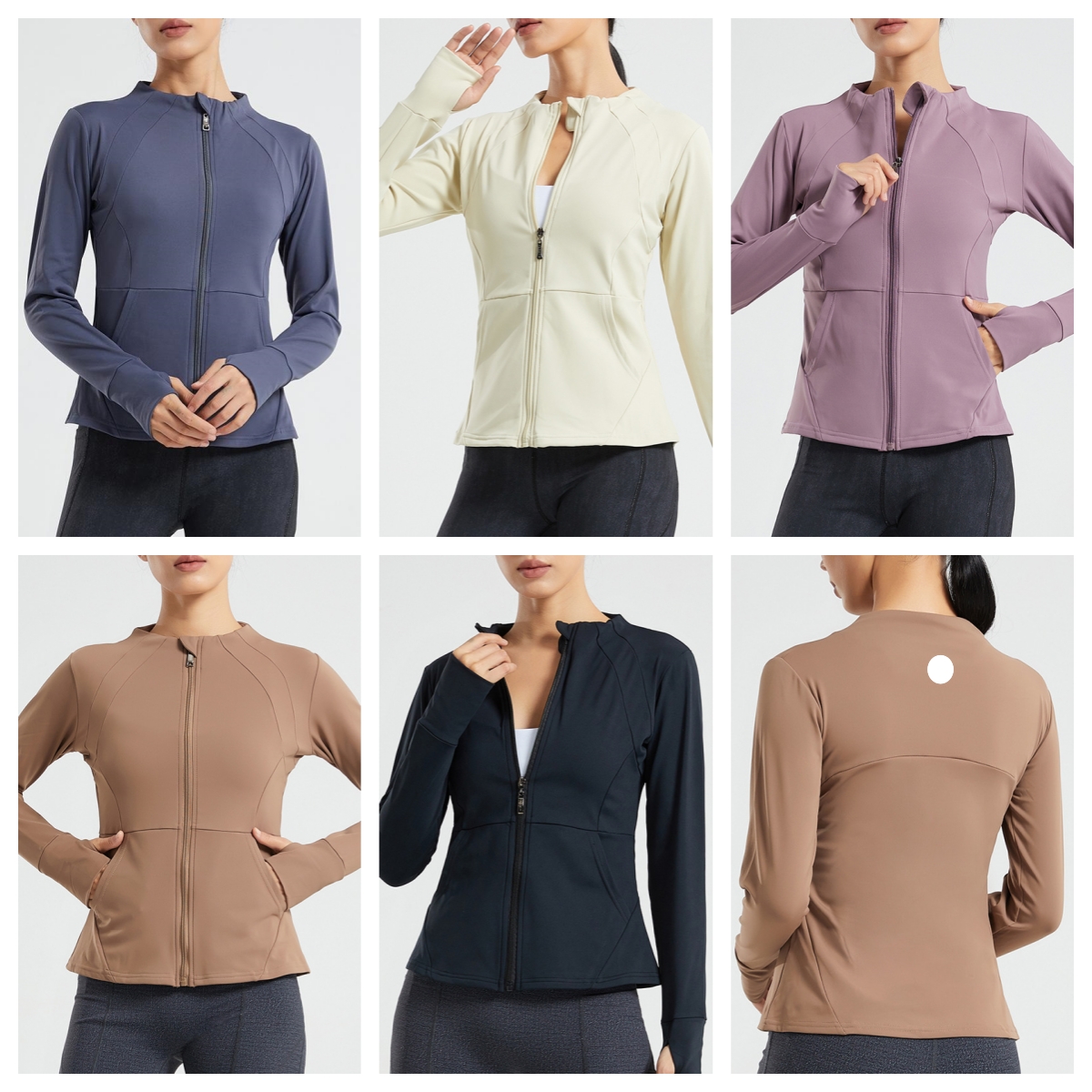 UUwomen Cashmere Yoga Jacket For Women Quick Drying Slim-Fit Running Jacket Fitness Wear Zipper Sports Jacket