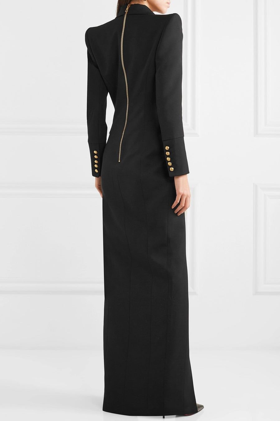 Spring Black Evening Dress Double Breasted Women Long Jacket Suits Ladies Prom Guest Formal Wear Custom Made Dresses Blazer