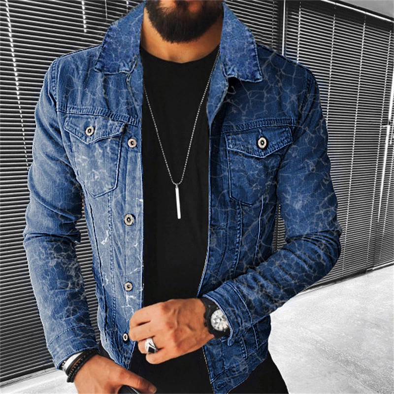 Men's Jackets Denim jacket 2023 Autumn Casual Pure Cotton Slim Fit Street Stylish Motorcycle Jean Jacket Streetwear Men Coats 231207