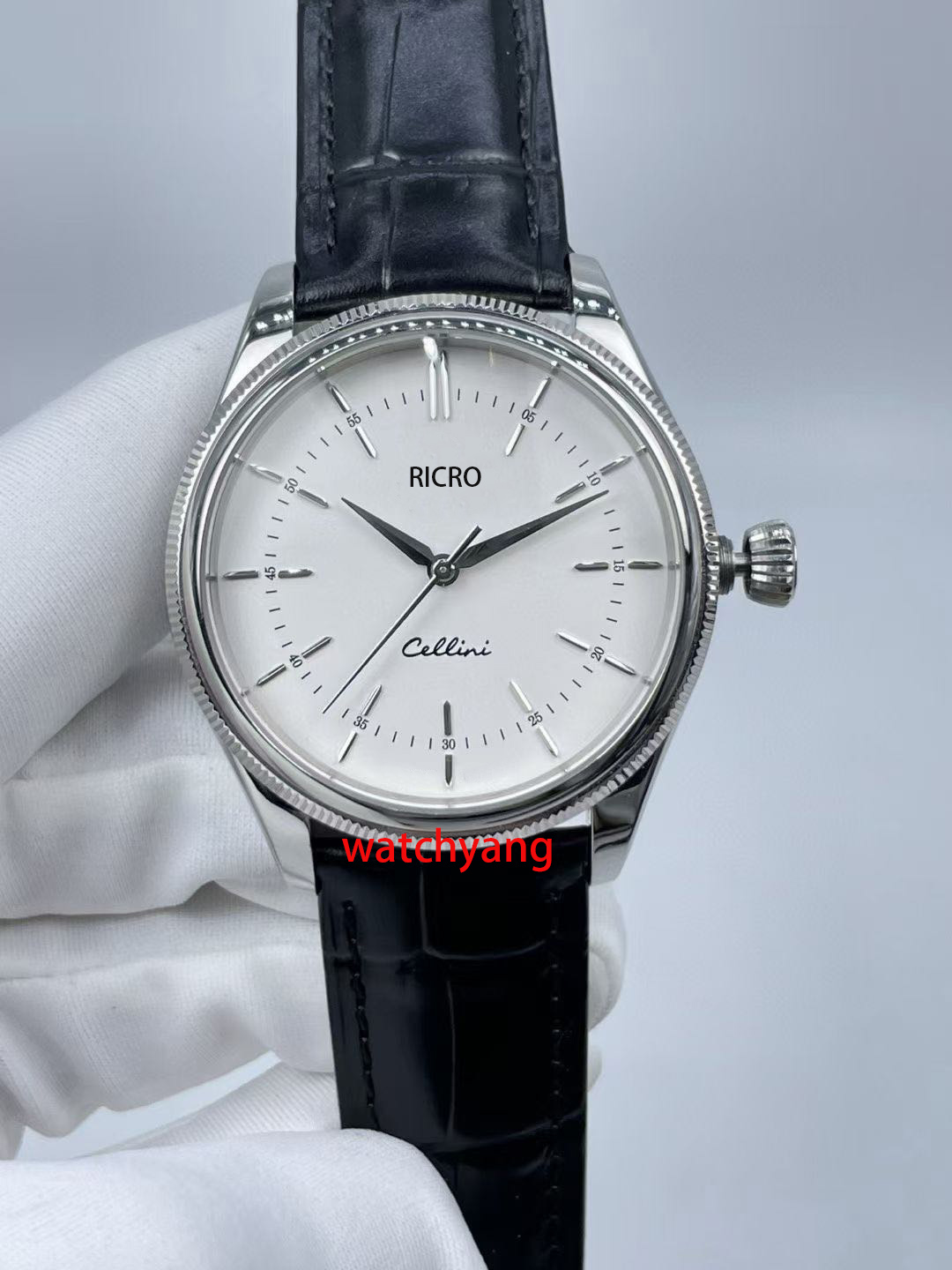 Men's Watch Automatic mechanical movement 39mm size 50509 series stainless steel cowhine strap buckle Sports watch Designer watch