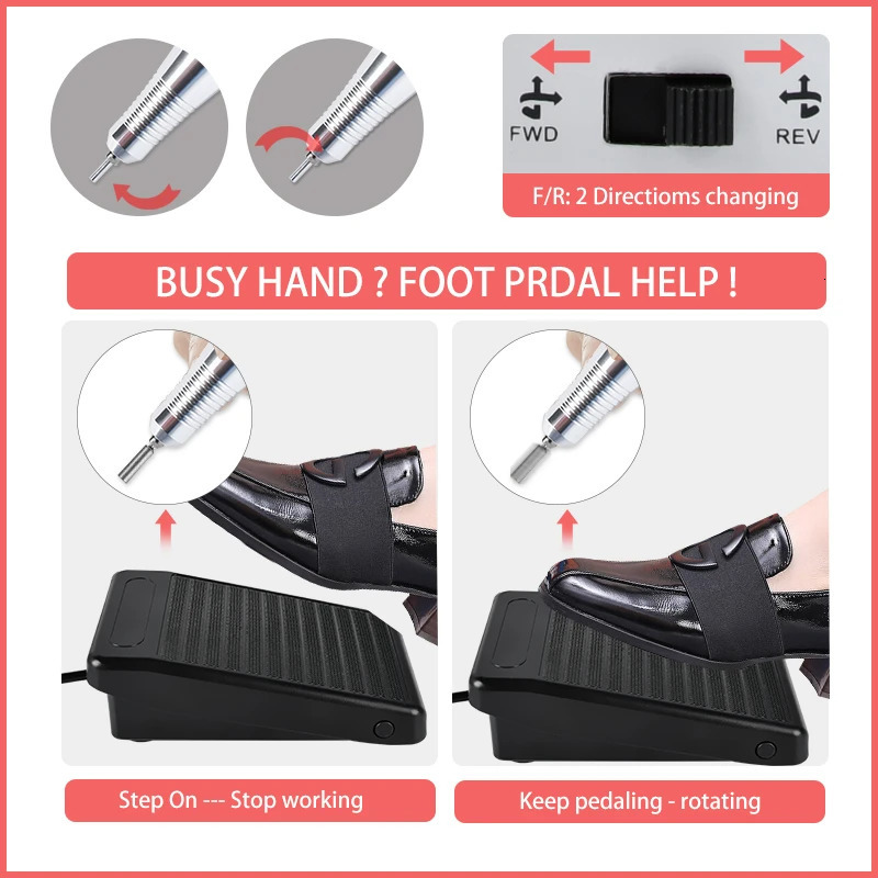 Nail Art Equipment Electric Nail Drill Machine Set Professional Milling Cutter for Manicure Nail Files Drill Bits Gel Polish Remover Tools 231207