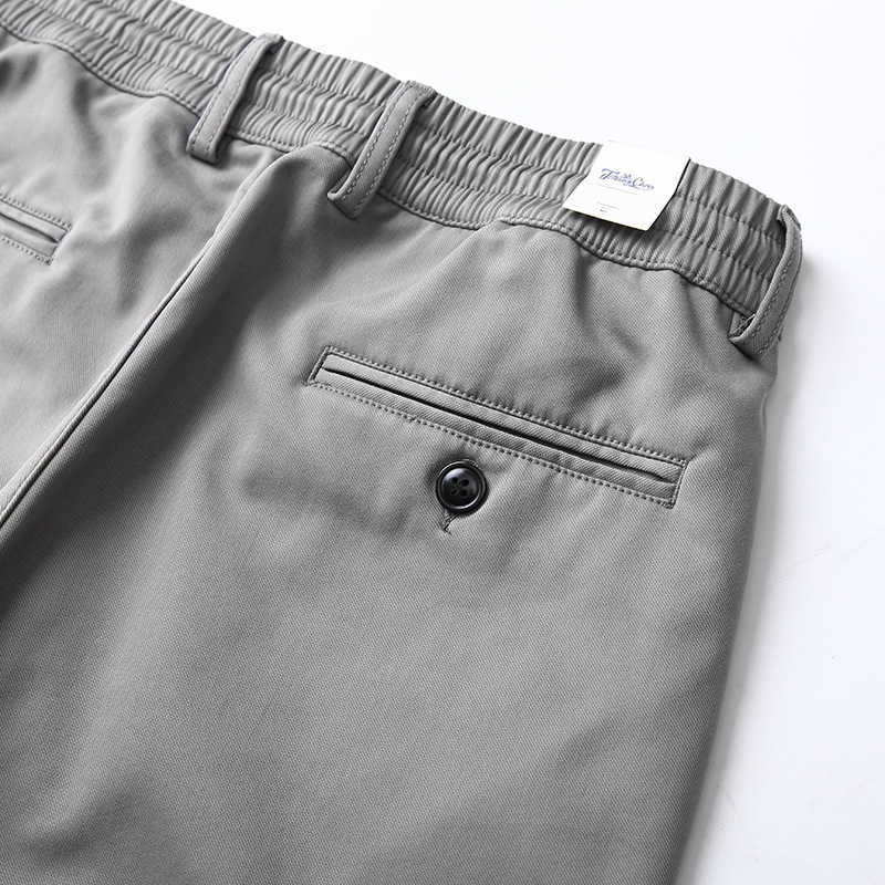 Fleece-lined winter casual men's ankle pants Q231207