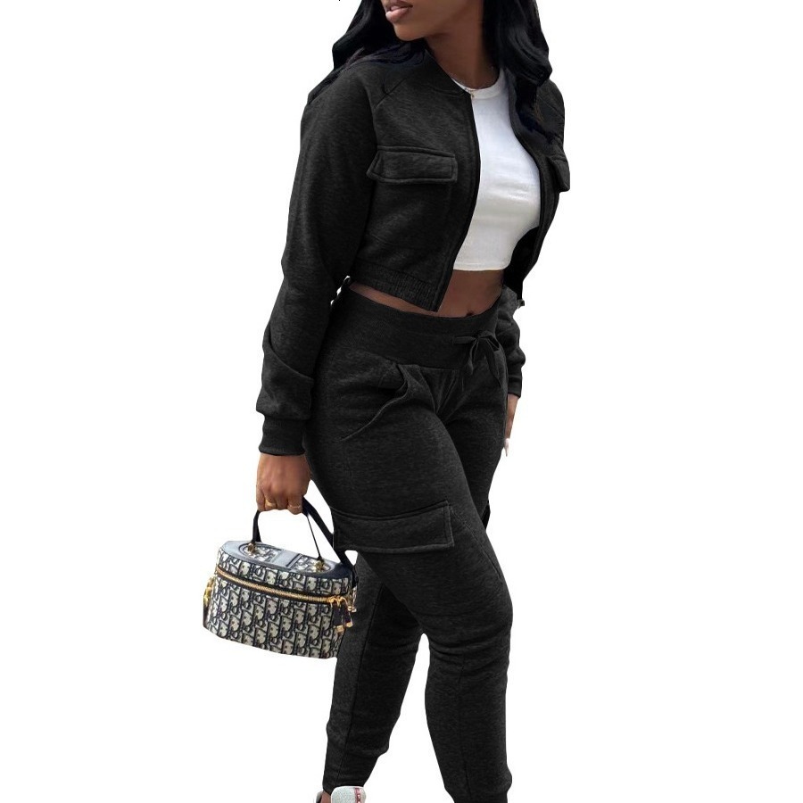 Tracksuit Women Winter Two Piece Set Sportswear Sexy Outfit Home Clothes Female Loungewear Warm Suit Casual 25404P 210712 - view 6