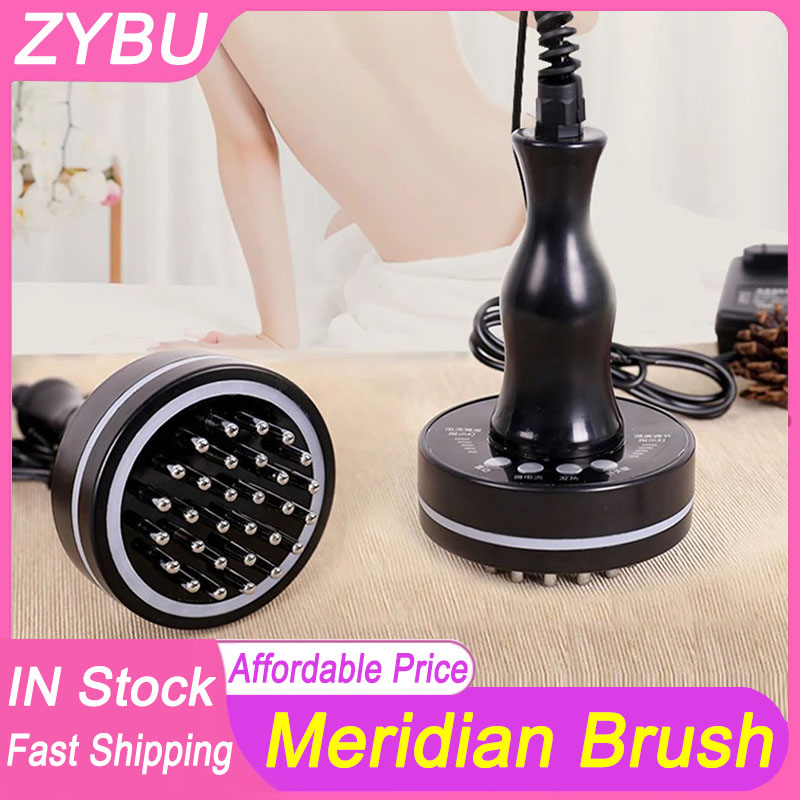 New Arrival Home Use Infrared Heat Meridian Brush EMS Massage Guasha Body Scraping Microcurrent Tool Fat Burner Lymphatic Drainage Health Care Vibrati