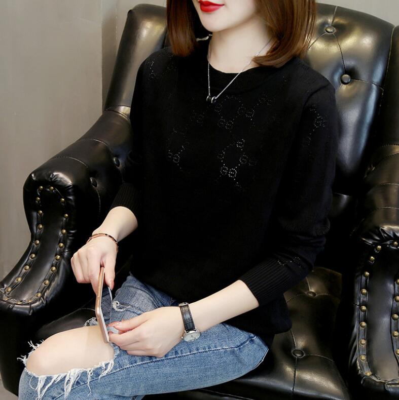 Women's Sweaters 2023 Autumn New Round Neck Sweater Women's Loose Knitted Bottom Sweater Sweater Coat Women's