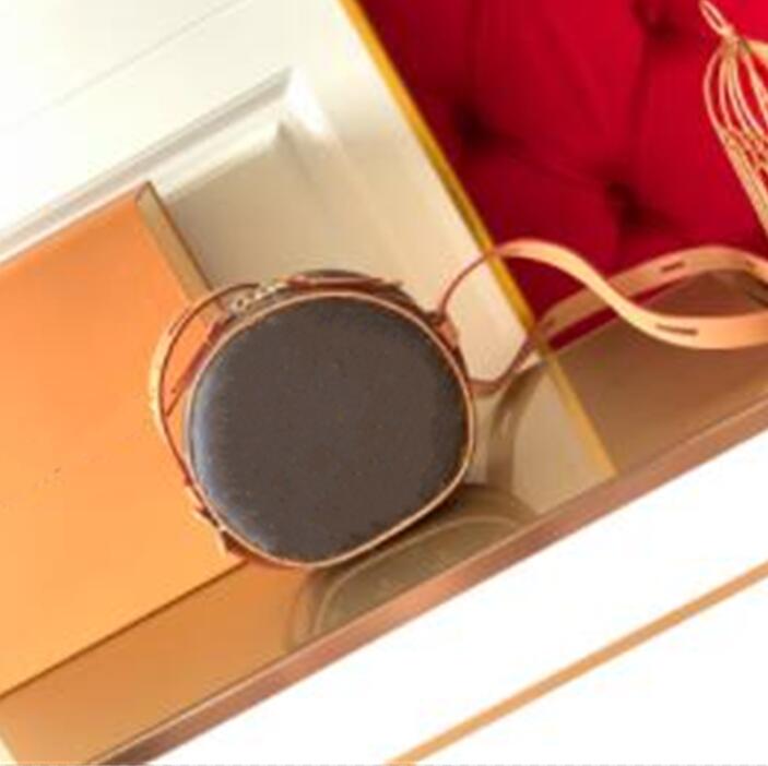 Designer Women Round bags Shoulder Bag Handbag Purse Woman Clutch Wallet with pattern flowers letters wholesale serial number