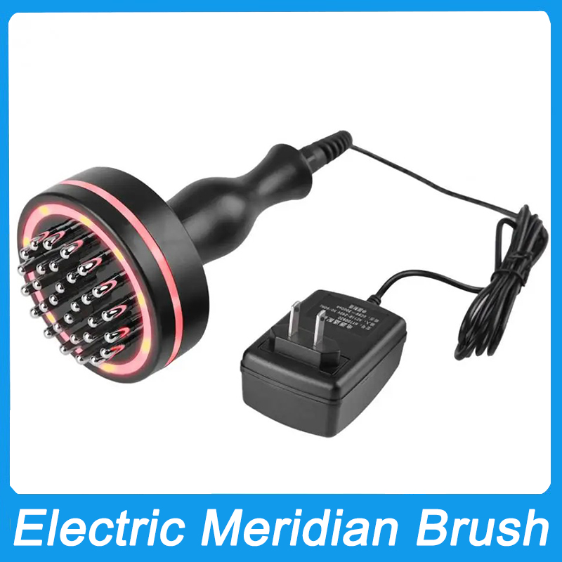 New Electric Lymphatic Drainage Machine Meridian Body Massage Brush Microcurrent Anti Cellulite EMS Guasha Physiotherapy Vibration Apparatus With Infr