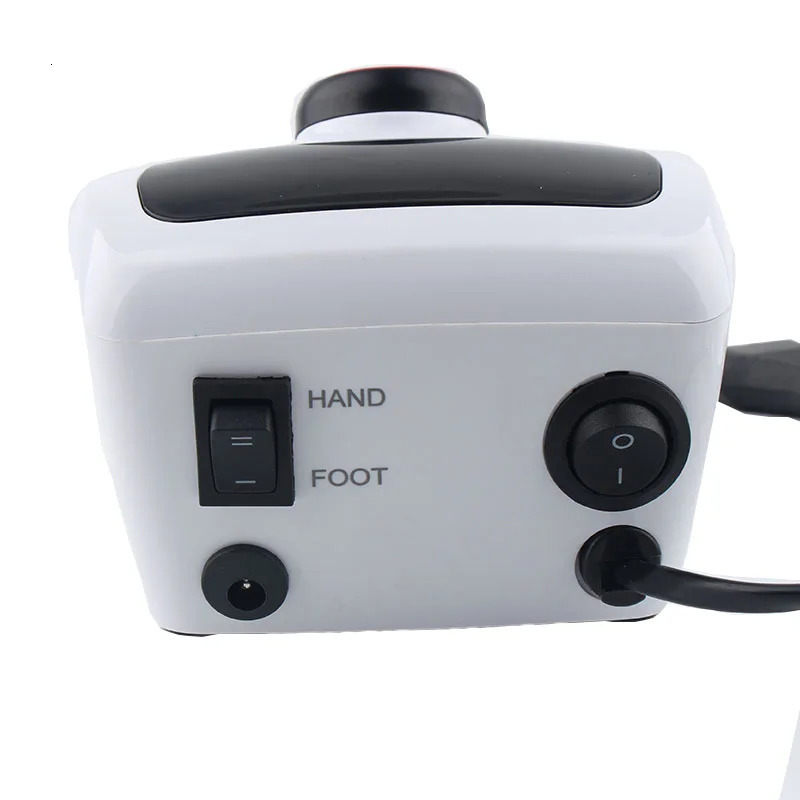 Nail Art Equipment 30W 35000RPM Electric Nail Drill Machine Manicure Pedicure Drill Set Nail Salon Polishing Milling Cutters Left Hand Nail Drill 2312