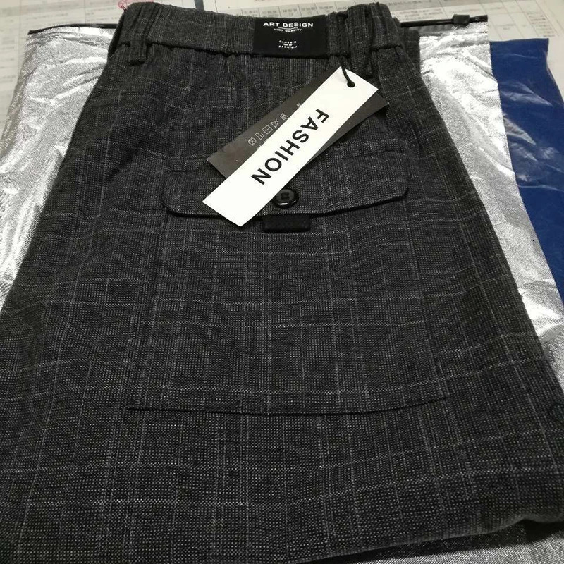 Men's Pants Autumn Upscale Men Casual Thick Cotton and Linen Male Pant Straight Trousers Business Plus Size 38 231206