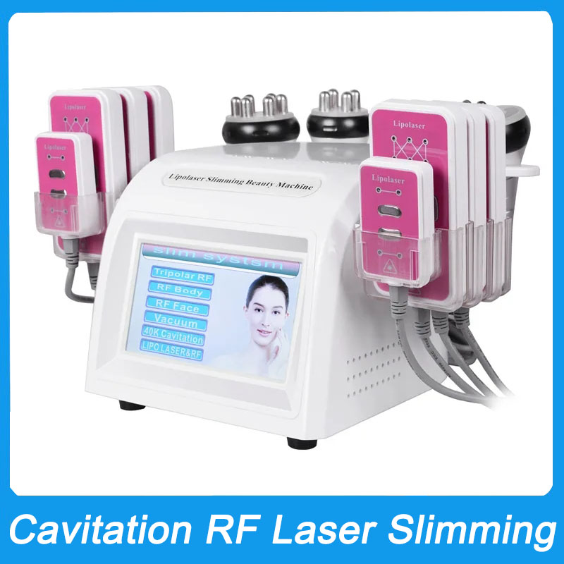 New Product Body Slimming 40k Cavitation Ultrasonic Machine Vacuum Lipolaser Weight Reduce Fat Loss Cellulite Reduction RF Anti Wrinkle Skin Tightenin