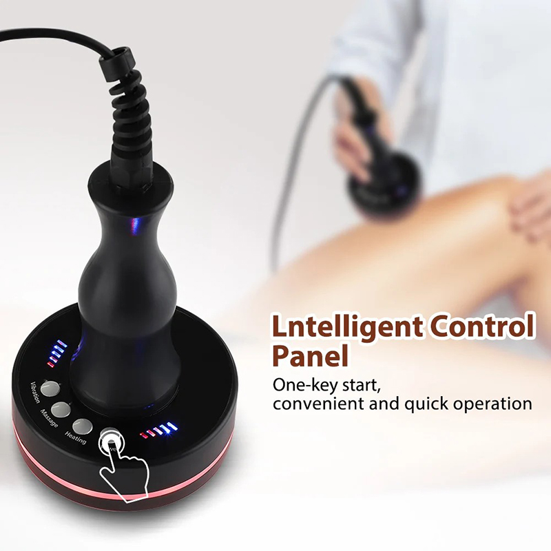 Electric Lymphatic Drainage Machine Meridian Body Massage Brush Microcurrent Anti Cellulite Guasha Physiotherapy Apparatus Red Light Infrared Heat EMS