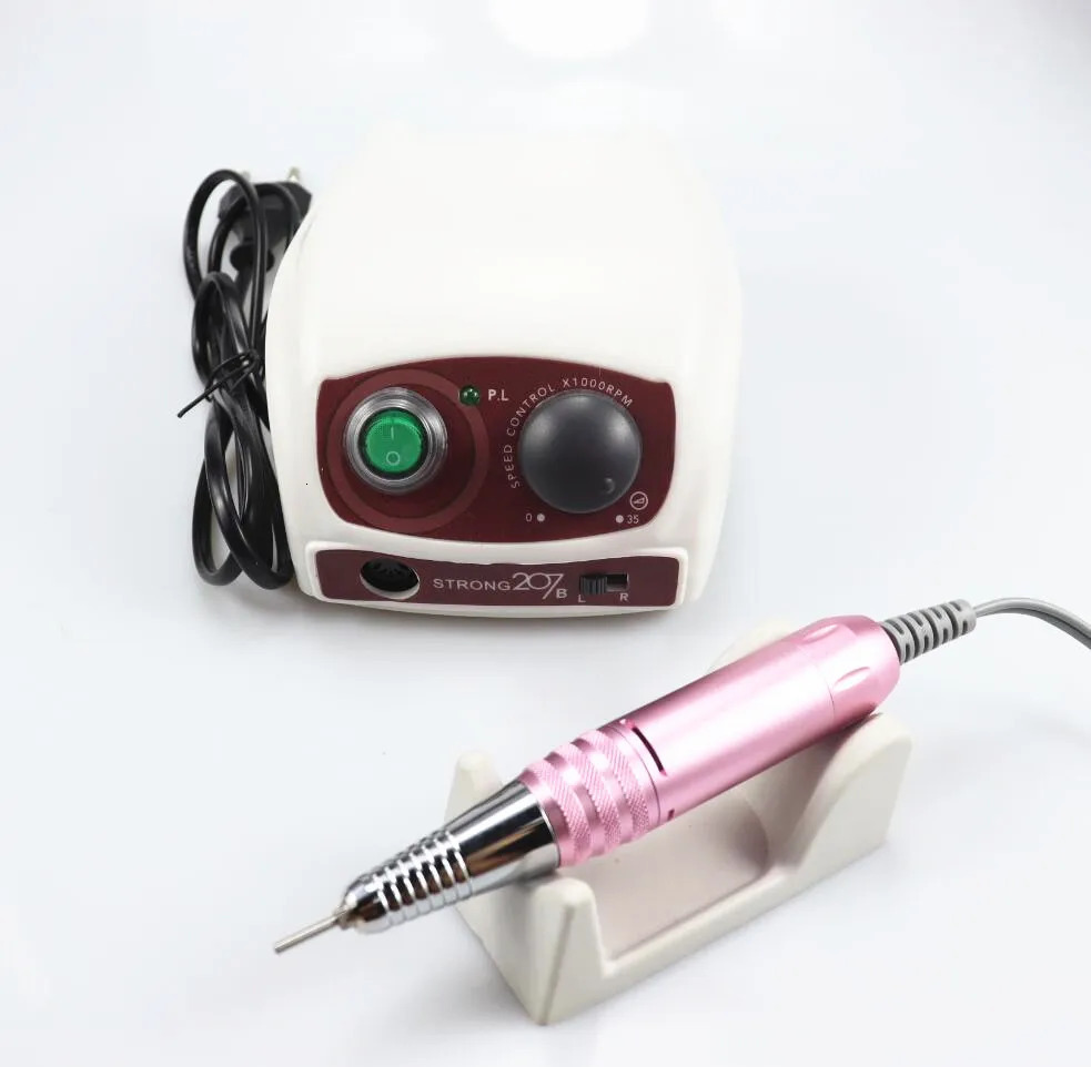 Nail Art Equipment Strong 210207B Electric Nail Drill 65W Milling Machine for Manicure Pedicure Nail Drill Apparatus for Manicure Machine Tool 231207