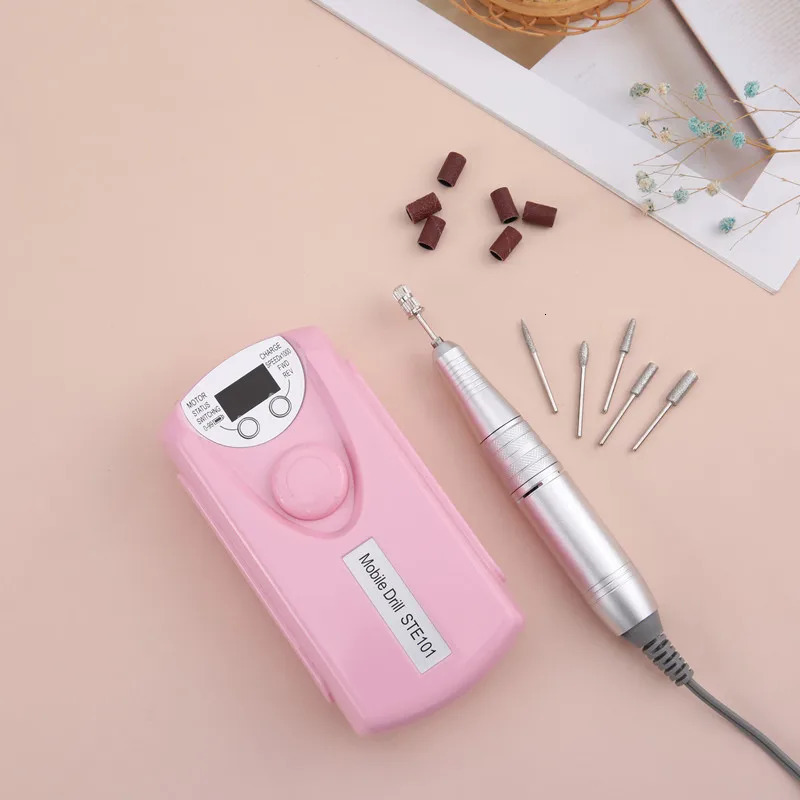 Nail Art Equipment 35000RPM Nail Drill Machine Electric Nail Sander Cordless Rechargable Manicure Machine Milling Cutter Nail Machine 231207