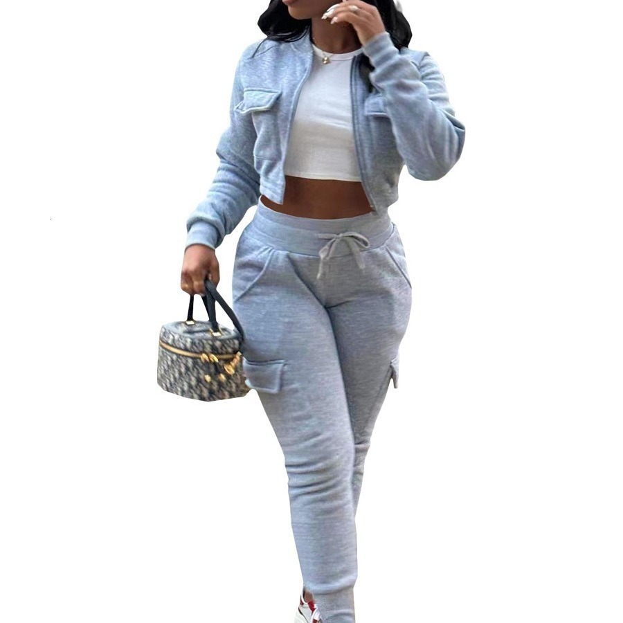 Tracksuit Women Winter Two Piece Set Sportswear Sexy Outfit Home Clothes Female Loungewear Warm Suit Casual 25404P 210712 - view 3