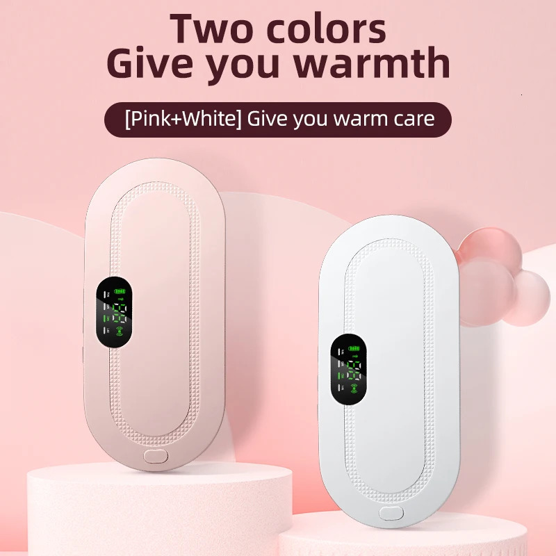 Portable Slim Equipment Menstrual Heating Pad Abdominal Massager Smart Warm Belt Waist Vibration Massage Device for Cramps Period Pain Relief 231206