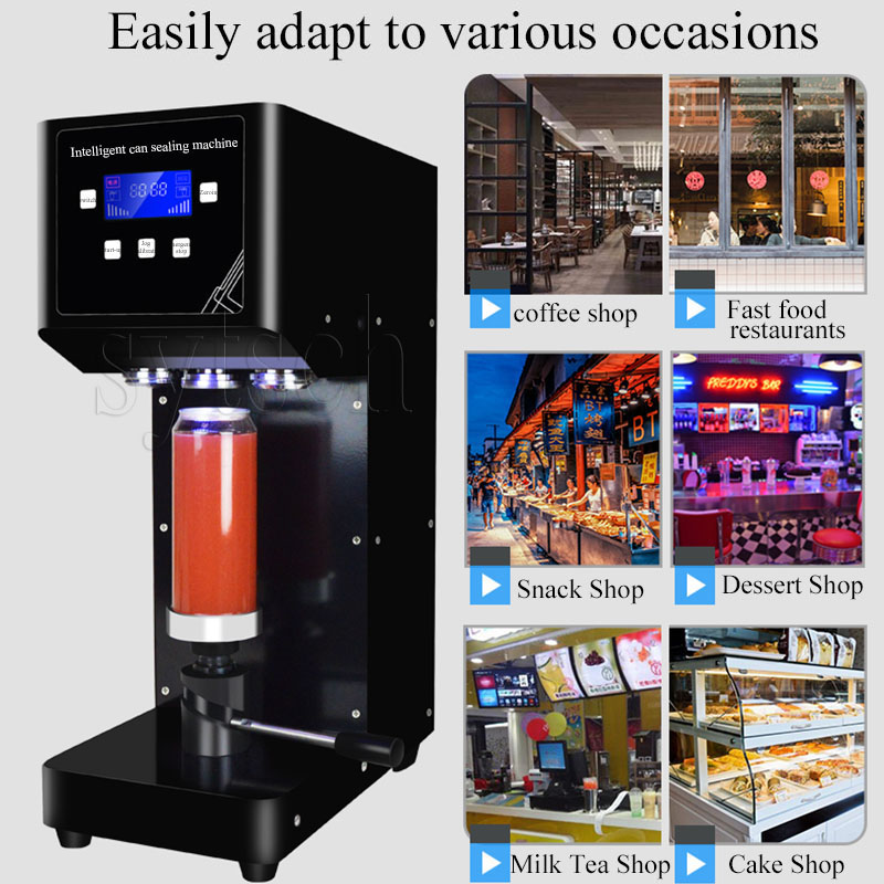 Commercial Automatic Can Sealing Machine Milk Tea Shop Beer Beverage