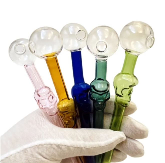 5.9 Inch 15cm Pyrex Glass Oil burner Oil Burner Glass Tube Oil Burning Pipe glass pipes water pipes
