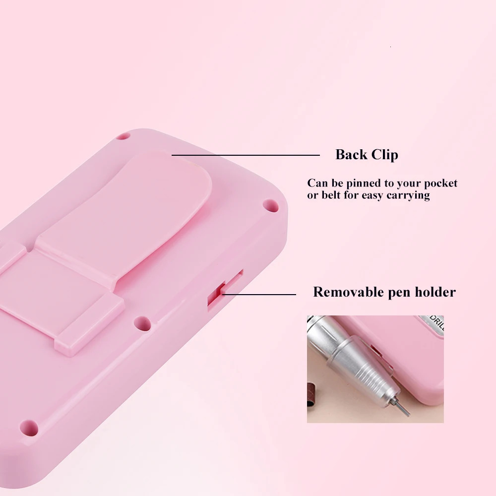 Nail Art Equipment 45000RPM Professional Rechargeable Electric Nail Drill Machine Portable Cordless Nail File For Acrylic Gel Nails Remove 231207