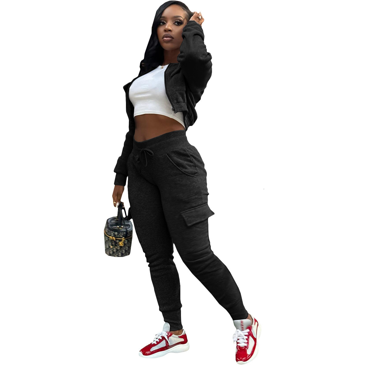 Tracksuit Women Winter Two Piece Set Sportswear Sexy Outfit Home Clothes Female Loungewear Warm Suit Casual 25404P 210712 - view 8