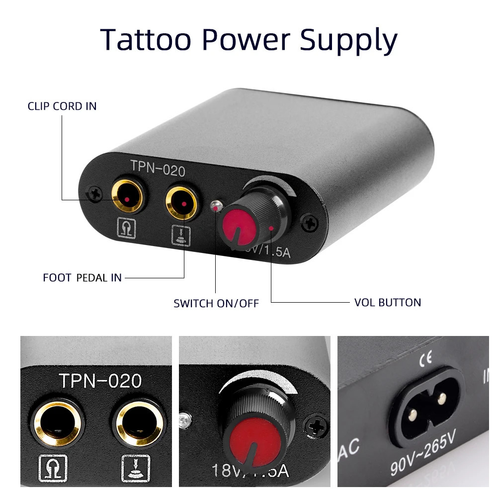 Tattoo Guns Kits Phoenixy Tattoo Machine Gun Kit Power Supply 20 Color Inks Permanent Pigment Needles Complete Tattoo Body Art Tools Starter Set 23120