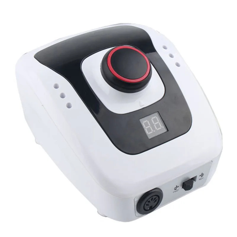 Nail Art Equipment 30W 35000RPM Electric Nail Drill Machine Manicure Pedicure Drill Set Nail Salon Polishing Milling Cutters Left Hand Nail Drill 2312