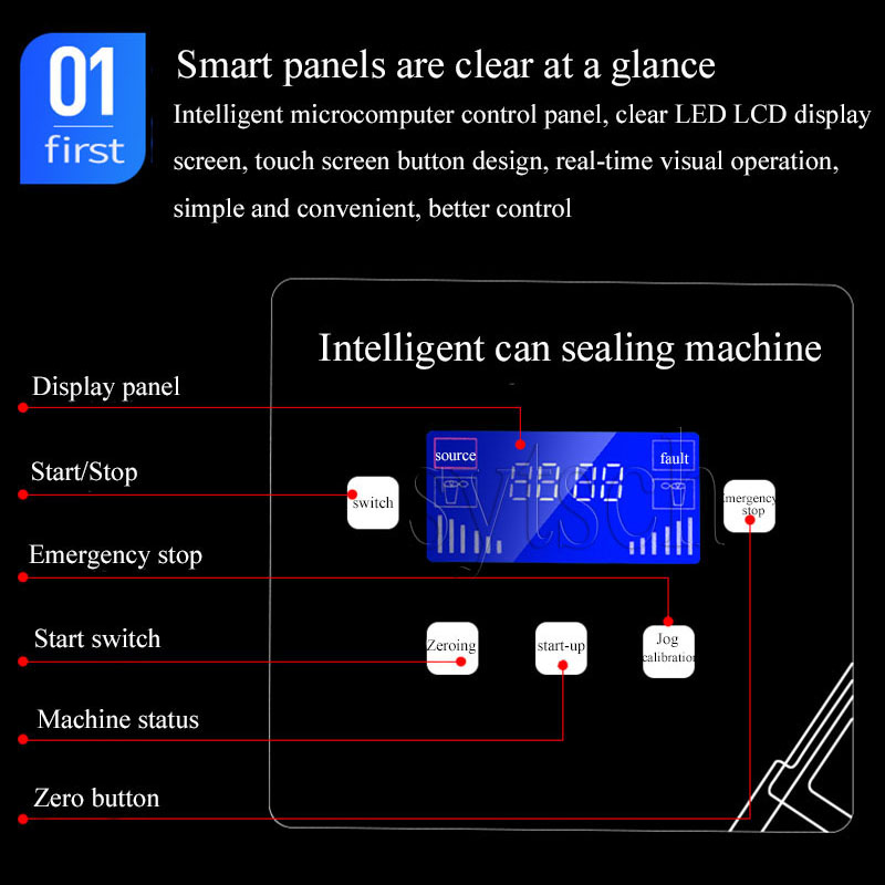 Commercial Automatic Can Sealing Machine Milk Tea Shop Beer Beverage