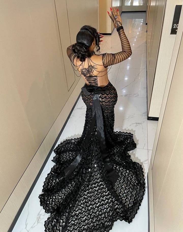 Ao 2024 Eb Black Illuion Mermaid Prom Dre Beaded Crytal Sequined Lace Evening Formal Party Second Reception Birthday Engagement Gown Dree Robe De E e