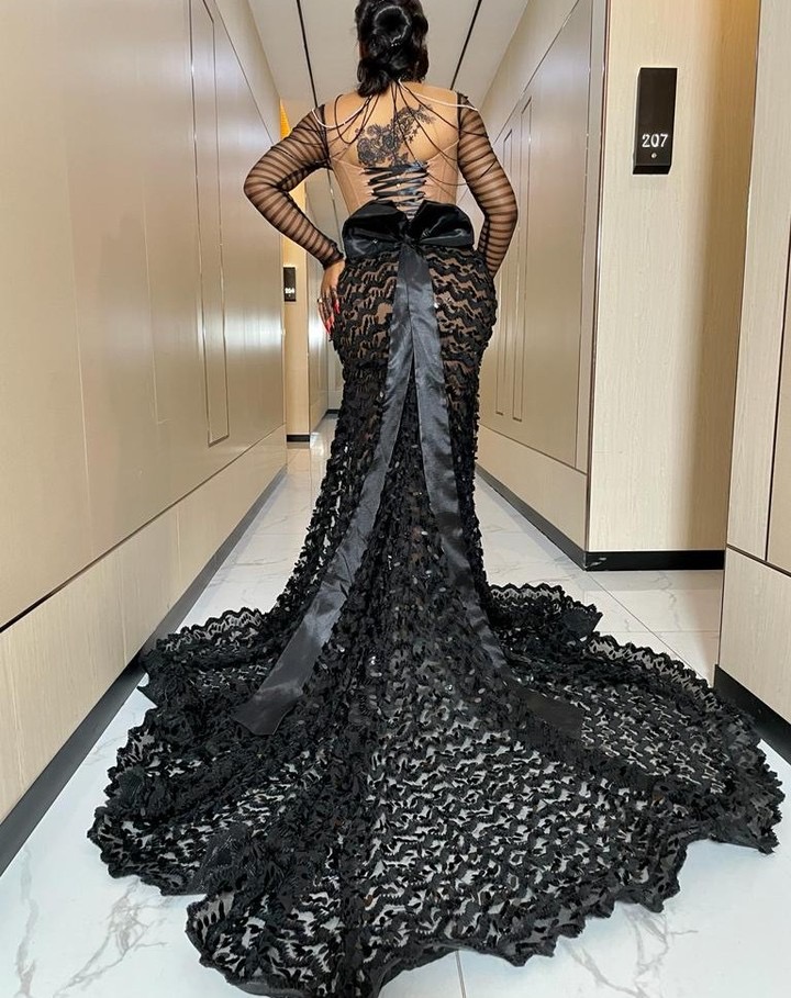 Ao 2024 Eb Black Illuion Mermaid Prom Dre Beaded Crytal Sequined Lace Evening Formal Party Second Reception Birthday Engagement Gown Dree Robe De E e