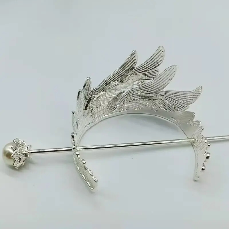 Headwear Hair Accessories Men's Hanfu Crown Chinese Vintage Metal Hairpin Tiara Men's Jewelry Headdress Strand 231207