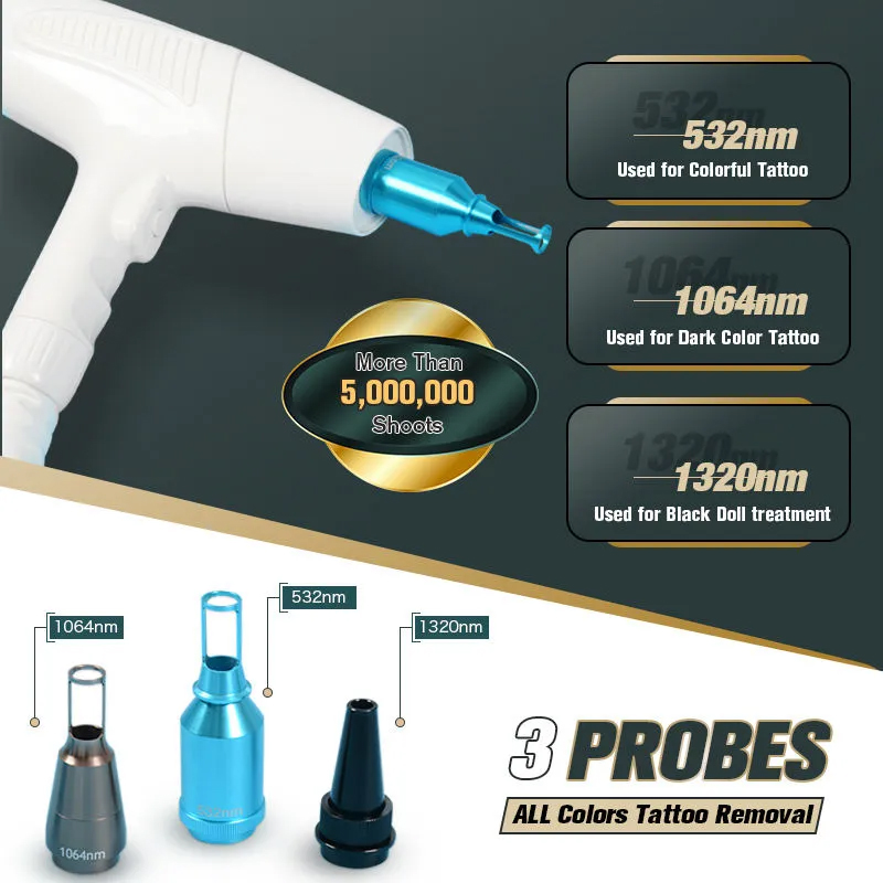 Professional 3 In 1 Rf Elight Ipl Yag Laser Hair Removal Tattoo Removal Machine Lightening Skin Tightening Whitening Equipment