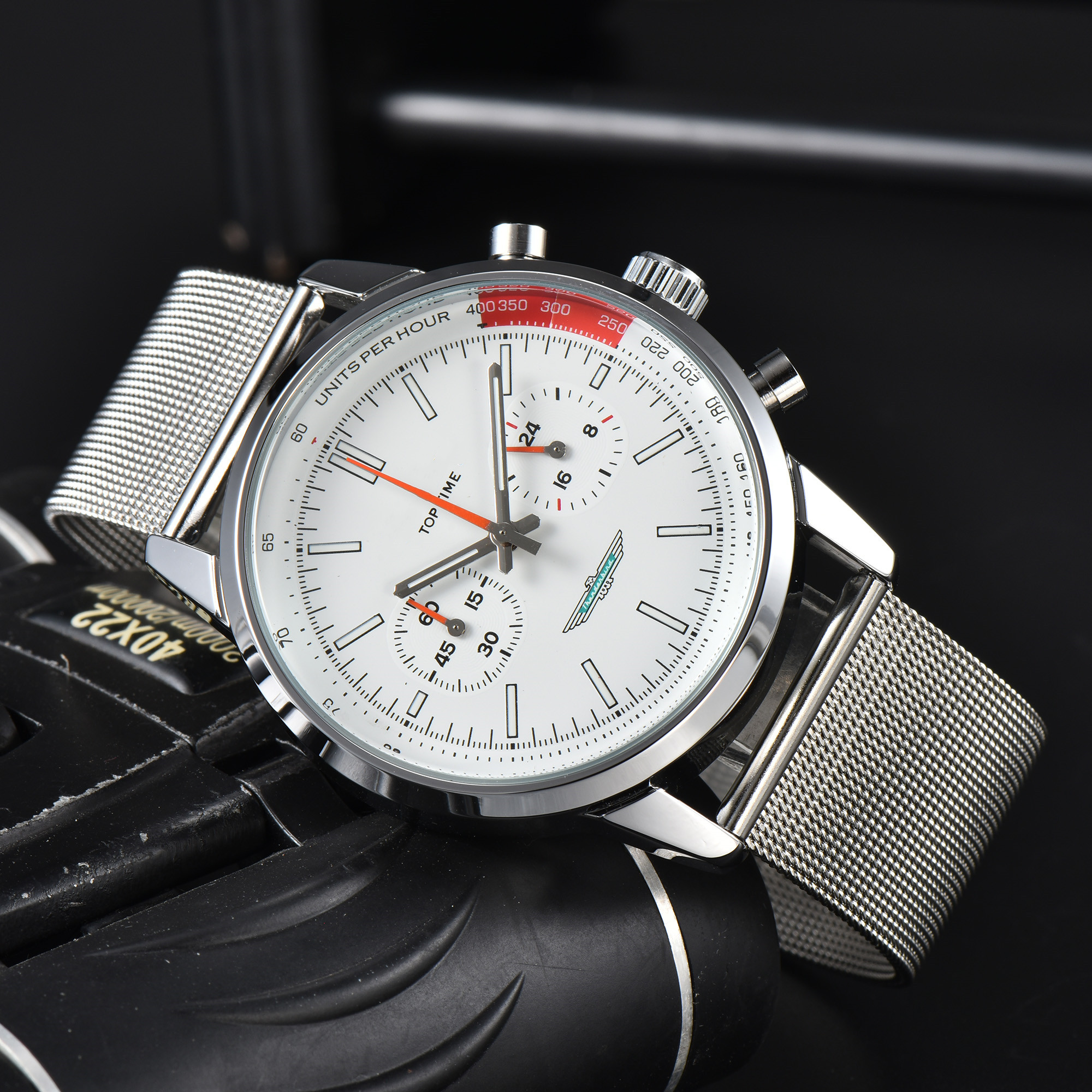 Mens 1884 Watches Blue Rubber Strap Battery Chronograph Automatic Quartz Movement Wristwatches mens Luxusuhr Luminous Hanbelson men watches #214